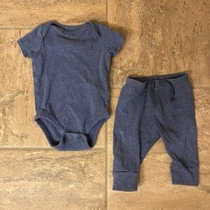 GAP Dark Blue Baby Bodysuit and Pants